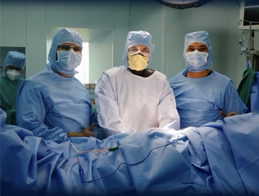 Surgical team in OT at DAA Fellowship
